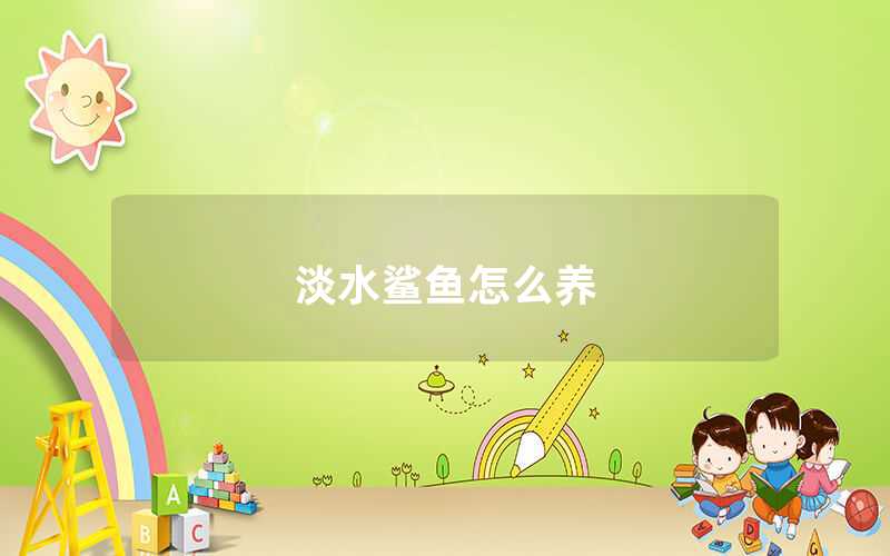 淡水鯊魚怎么養(yǎng)