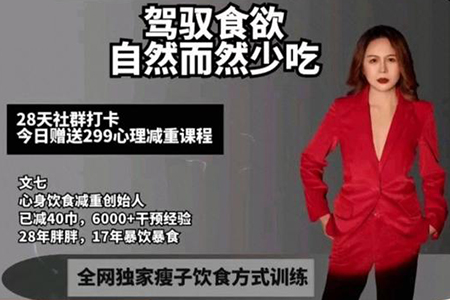 文七老師-28天駕馭食欲訓(xùn)練營(yíng)
