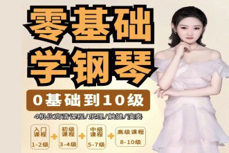 門(mén)門(mén)老師系統(tǒng)鋼琴課【從0基礎(chǔ)到10級(jí)】五線(xiàn)譜鋼琴課