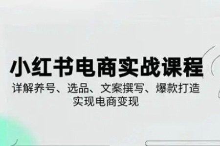 戴小胖-小紅書從0-1實操課電商變現