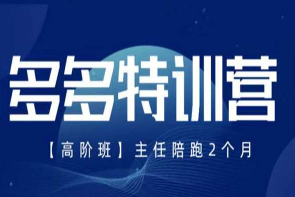 紀主任拼多多特訓營，經驗分享實操，課程時長拉滿，干貨拉滿(更新25年4月)