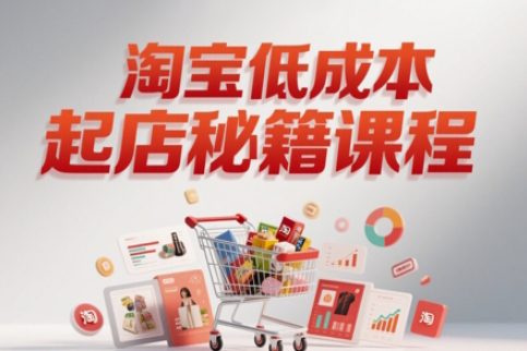 淘寶低成本起店系統課，助你快速起店，實現彎道超車