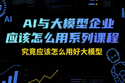 瑞克老張AI與大模型企業(yè)應(yīng)該怎么用系列課程，究竟應(yīng)該怎么用好大模型