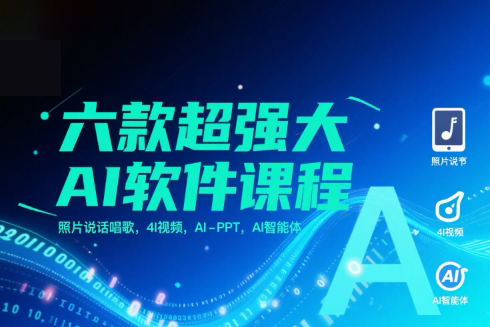 六款超強大AI軟件課程，照片說話唱歌