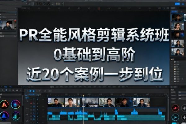 影像社PR全能風(fēng)格剪輯系統(tǒng)班，0基礎(chǔ)到高階，近20個案例一步到位